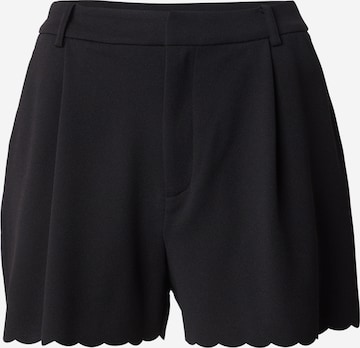 ONLYregular Hlače s naborima 'ONLSILJA' - crna boja: prednji dio