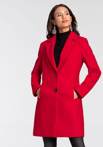 LAURA SCOTT Between-Seasons Coat in Red: front