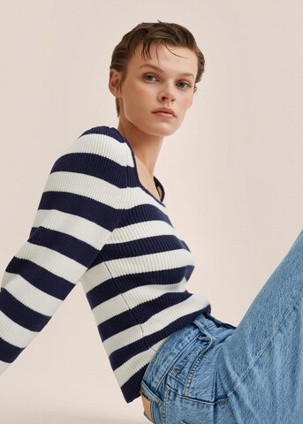 MANGO Trui 'Alexa' in Blauw