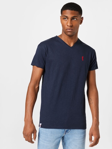 T-Shirt Derbe en bleu : devant