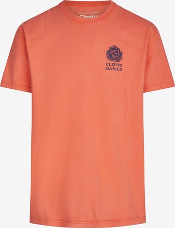 Cleptomanicx Shirt 'Together' in Orange: front