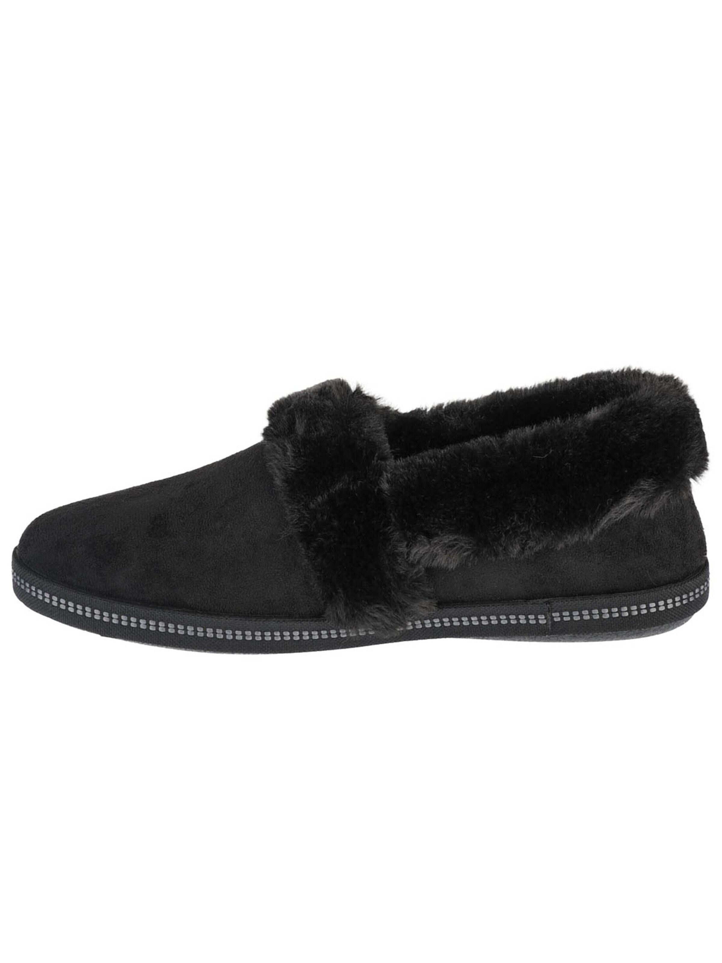SKECHERS Huisschoenen 'Cozy Campfire-Team Toasty' in Zwart: voorkant