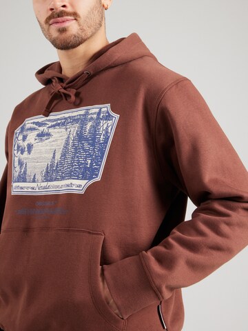 JACK & JONES Sweatshirt 'JORRIDGEWOOD URBAN' in Braun