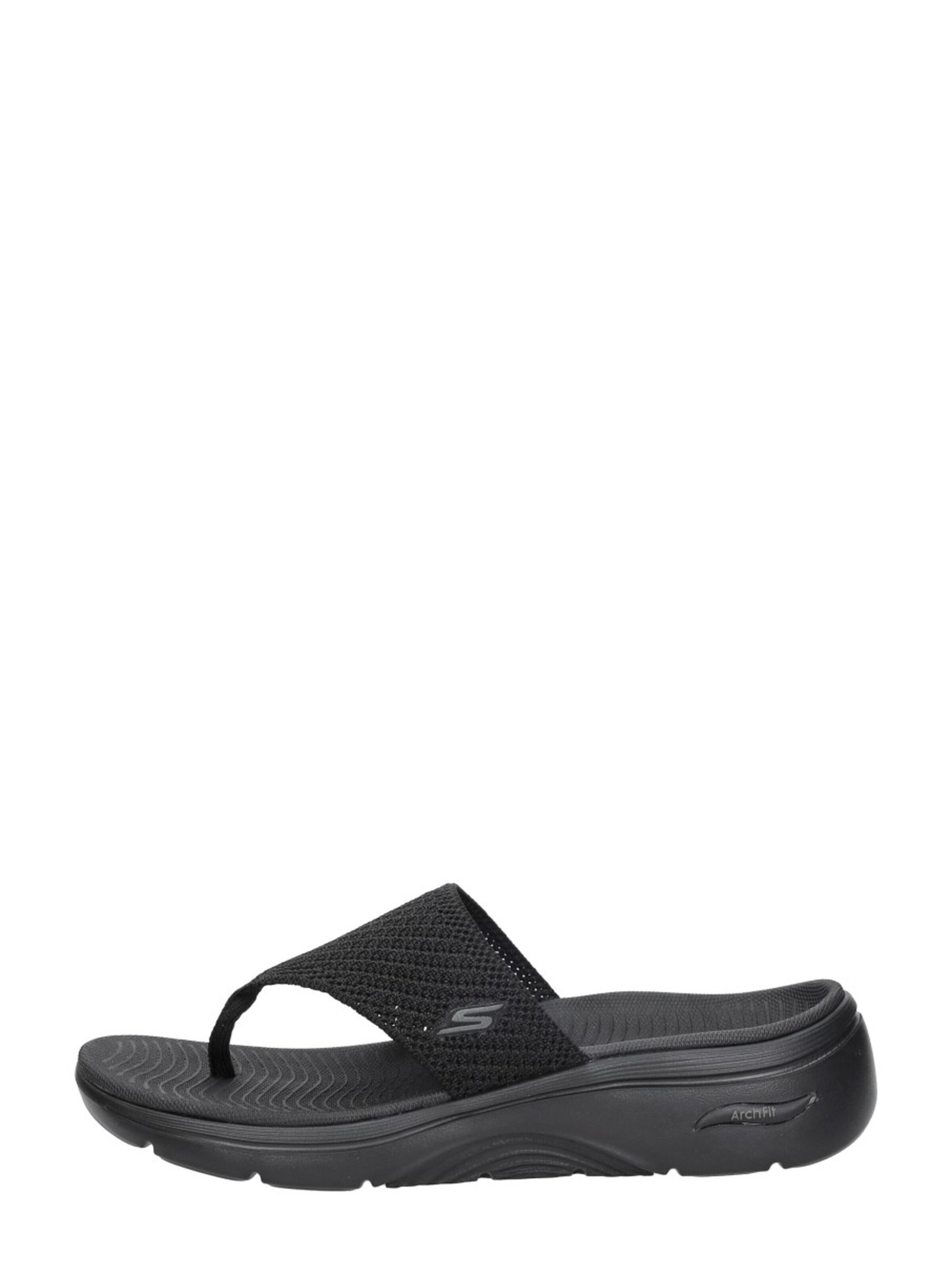 SKECHERS Teenslipper 'Go Walk Arch Fit 2.0' in Zwart