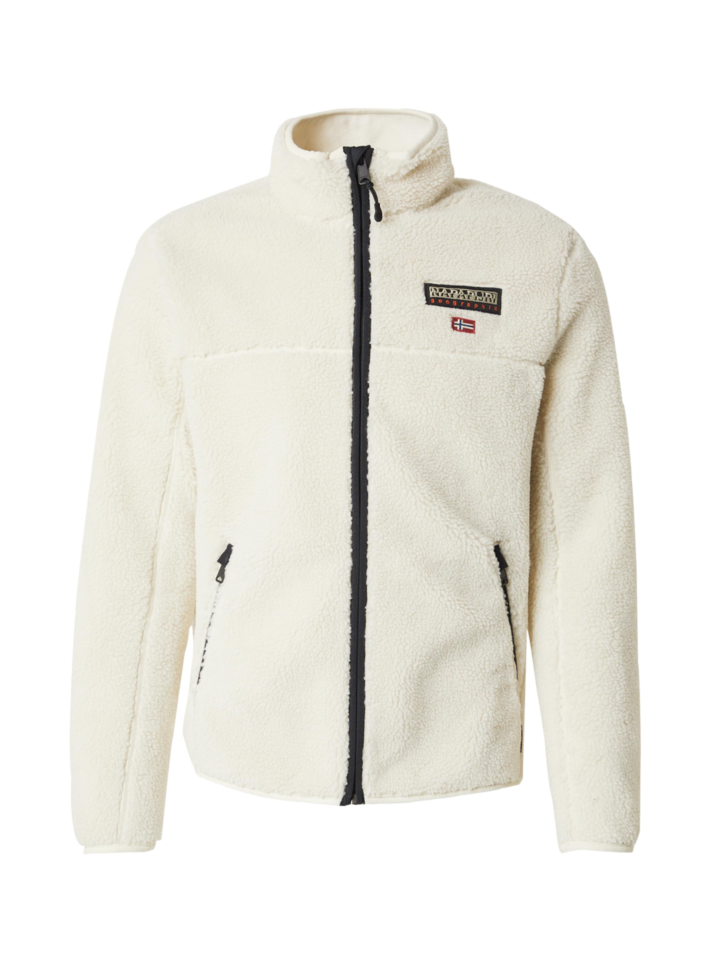 NAPAPIJRI Fleece Jacket 'Tynik' in Beige: front