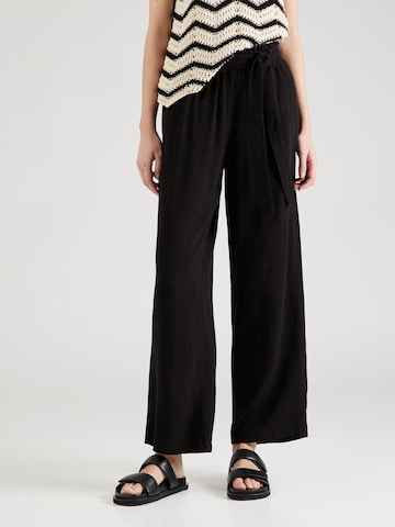 ONLY Wide leg Broek 'SIESTA' in Zwart: voorkant