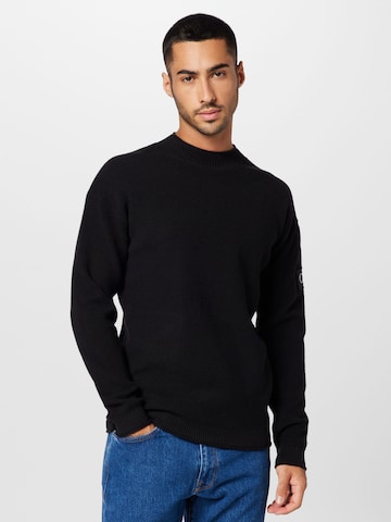 Calvin Klein Jeans - Jersey en negro: frente