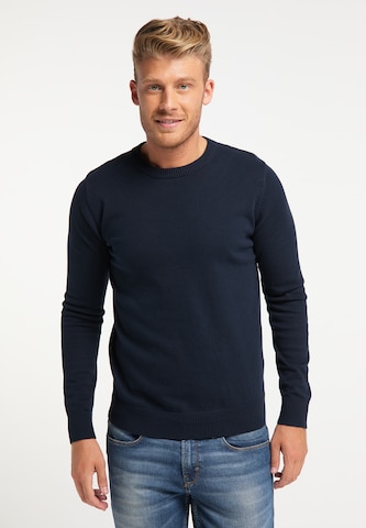 Pull-over Mo ESSENTIALS en bleu : devant