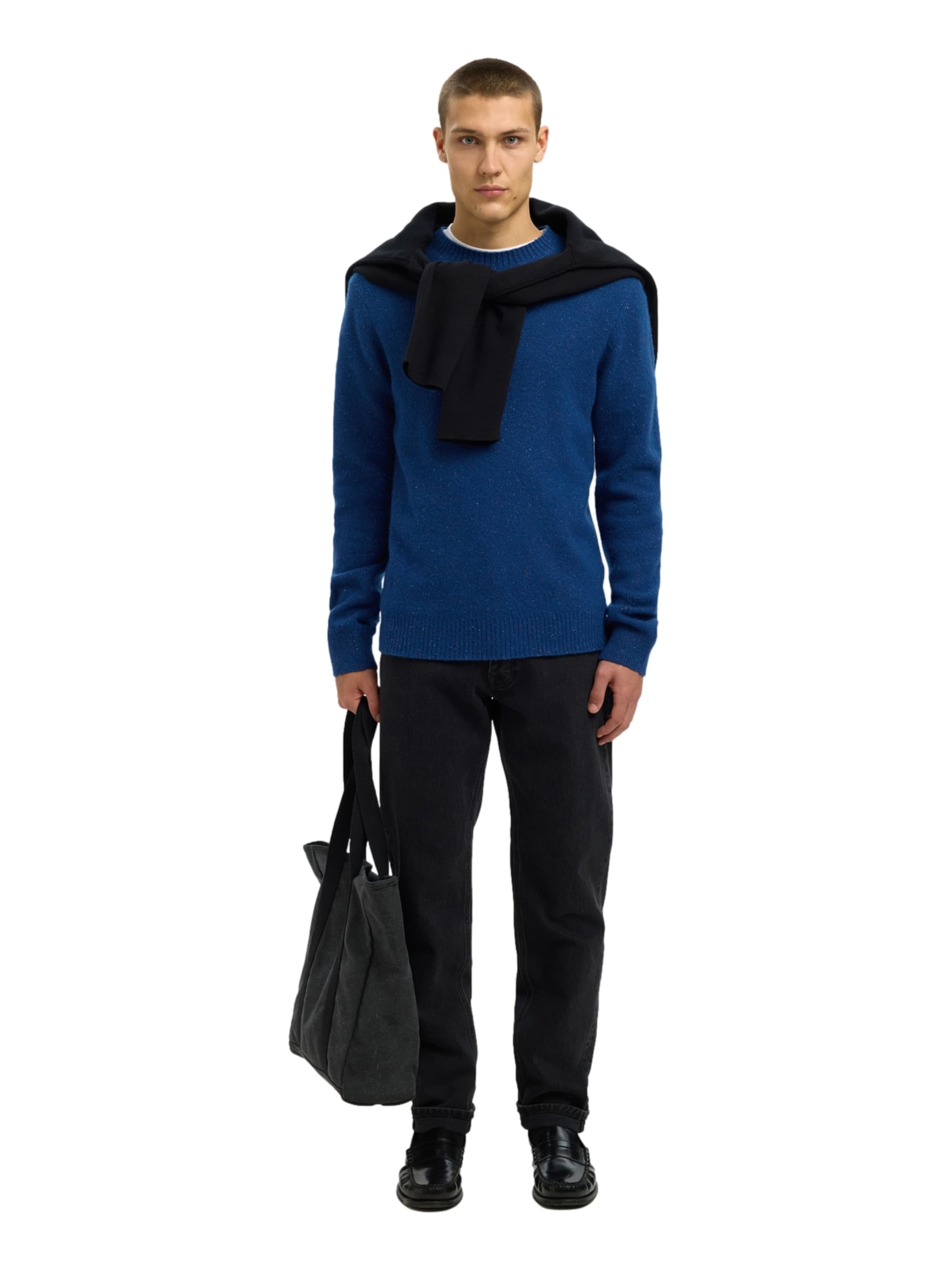 Pull-over 'Neil' SELECTED HOMME en bleu