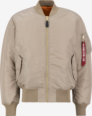 ALPHA INDUSTRIES Демисезонная куртка 'MA-1' в Бежевый: спереди