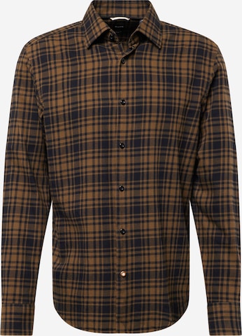 BOSS Button Up Shirt 'HAL' in Green: front