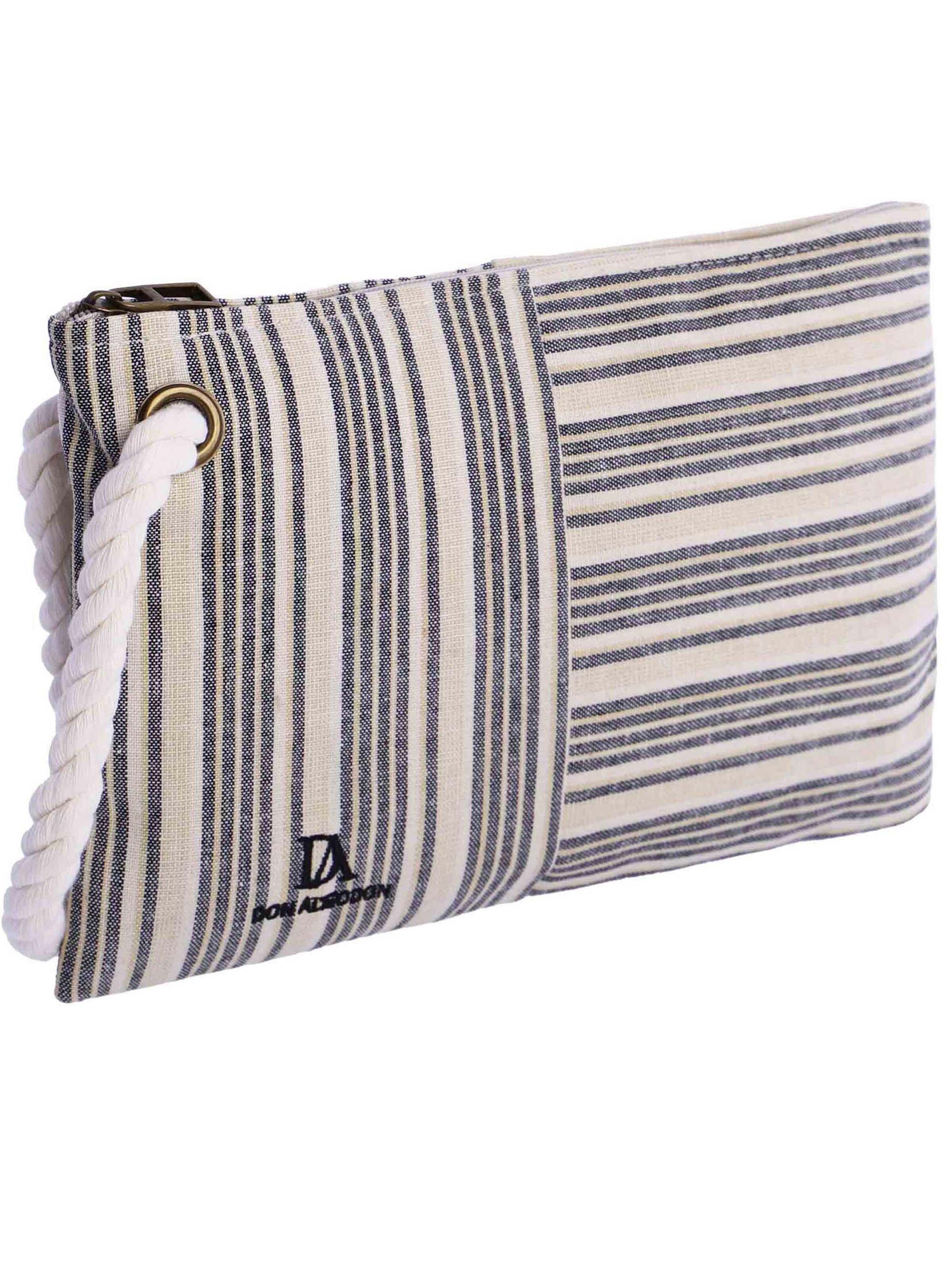 Don Algodon - Bolso de mano 'Ons de lona' en blanco