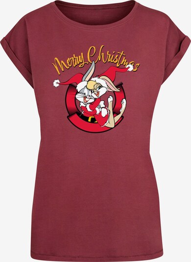ABSOLUTE CULT T-shirt 'Looney Tunes - Lola Merry Christmas' en jaune / rouge / rouge cerise / blanc, Vue avec produit
