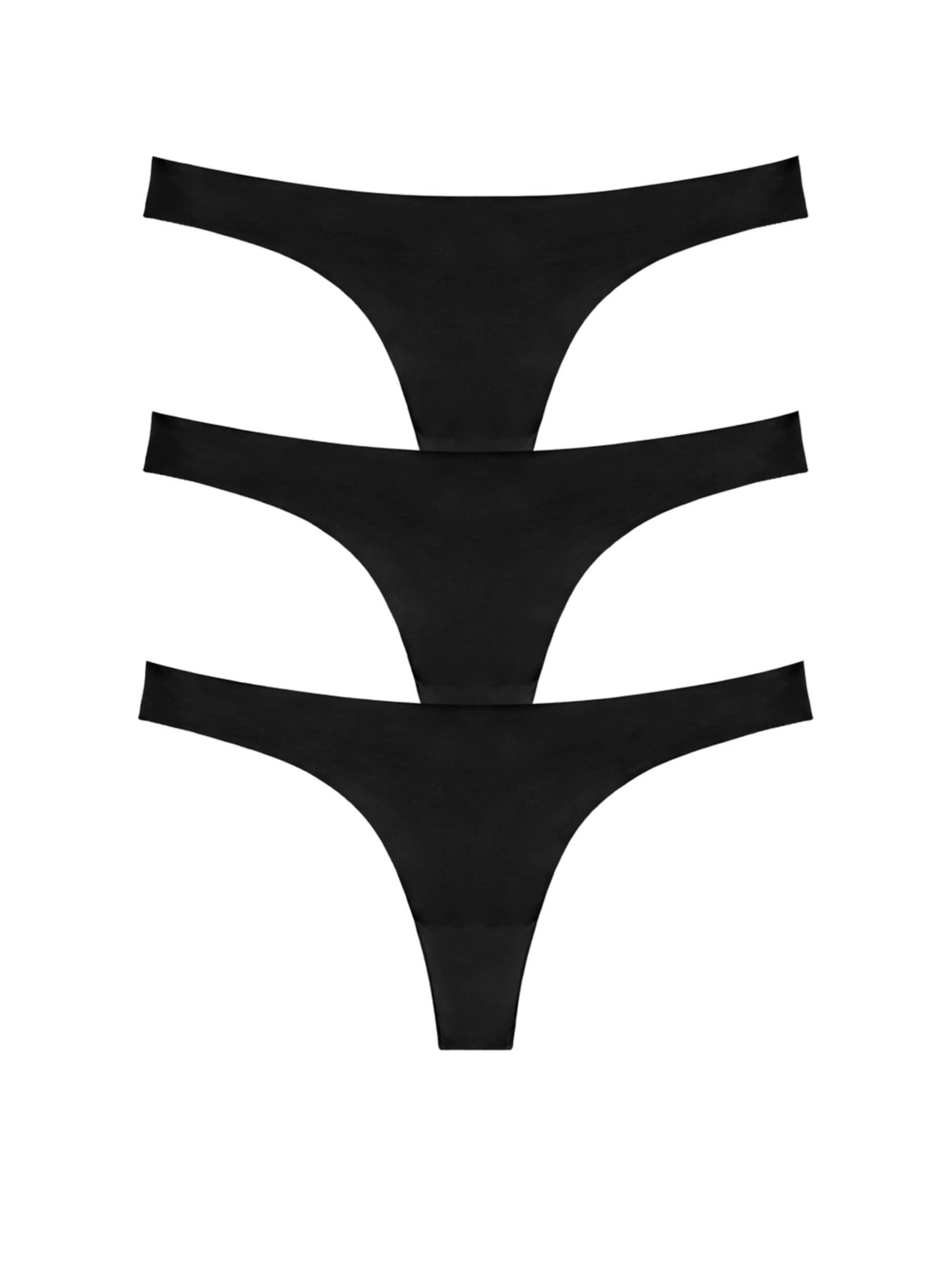 LEAFLETIC Panty 'Leafletic Women’s Low Rise Brazilian' in Black: front