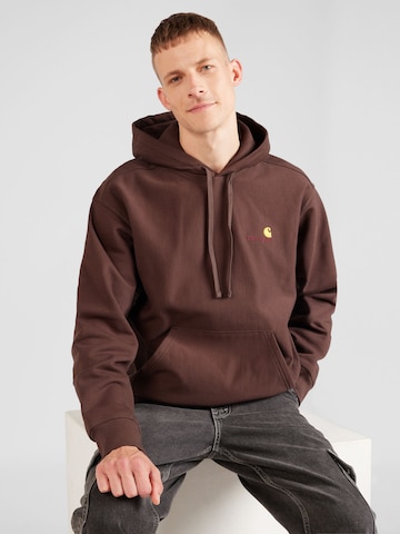 Carhartt WIP - Sweatshirt em castanho: frente