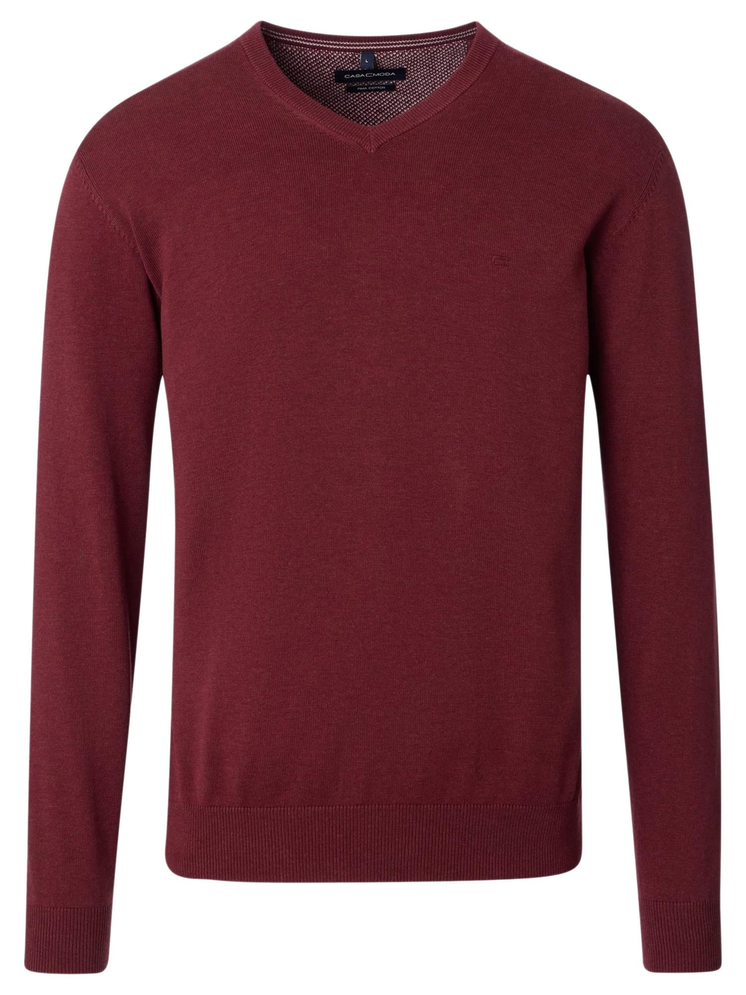 CASAMODA Sweater 'Basic' in Red: front