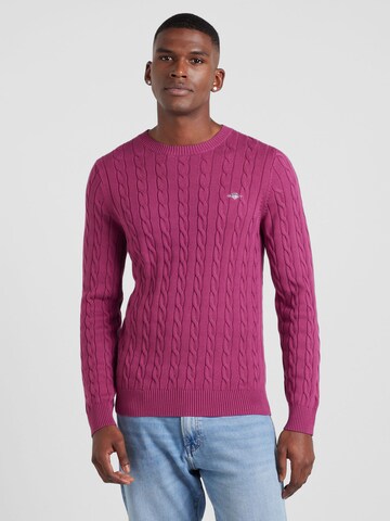 Pull-over GANT en violet : devant
