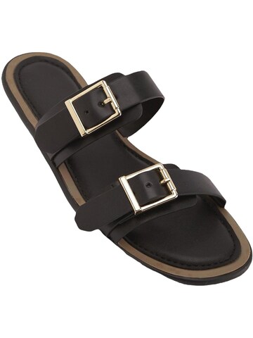 Limoya Mules 'Linah' in Black: front