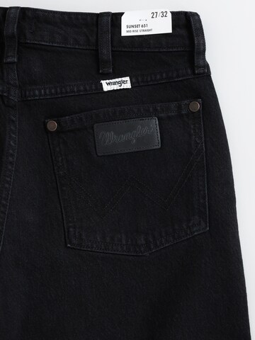WRANGLER - regular Vaquero 'STRAIGHT SUNSET' en negro