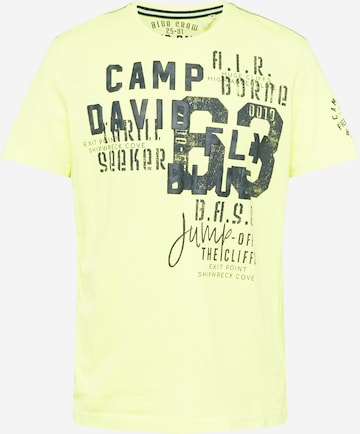 CAMP DAVID Shirt in Yellow: front