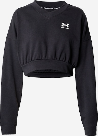 UNDER ARMOUR Performance shirt 'Rival Terry' in Black / White, Item view