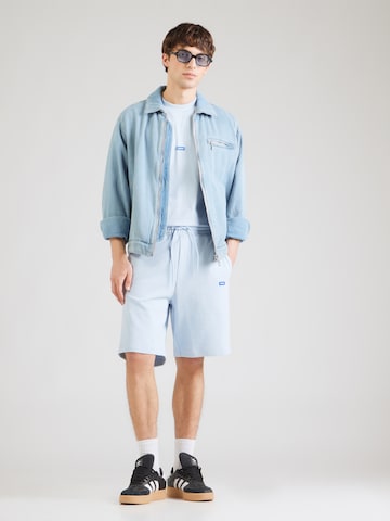 HUGO Loosefit Παντελόνι 'Nasensio' σε μπλε