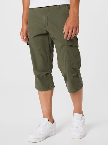 s.Oliver Широка кройка Карго панталон в зелено: отпред
