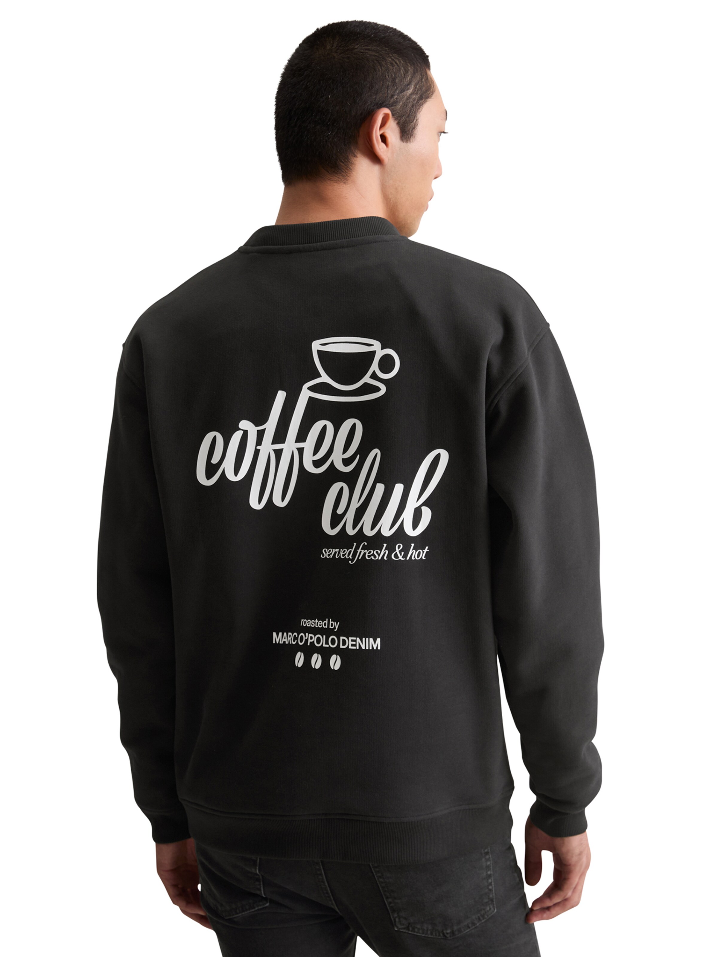 Marc O'Polo DENIM Majica | črna barva: sprednja stran