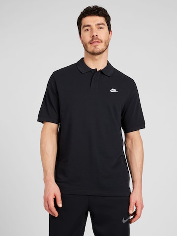 Nike Sportswear Poloshirt 'CLUB' in Schwarz: predná strana