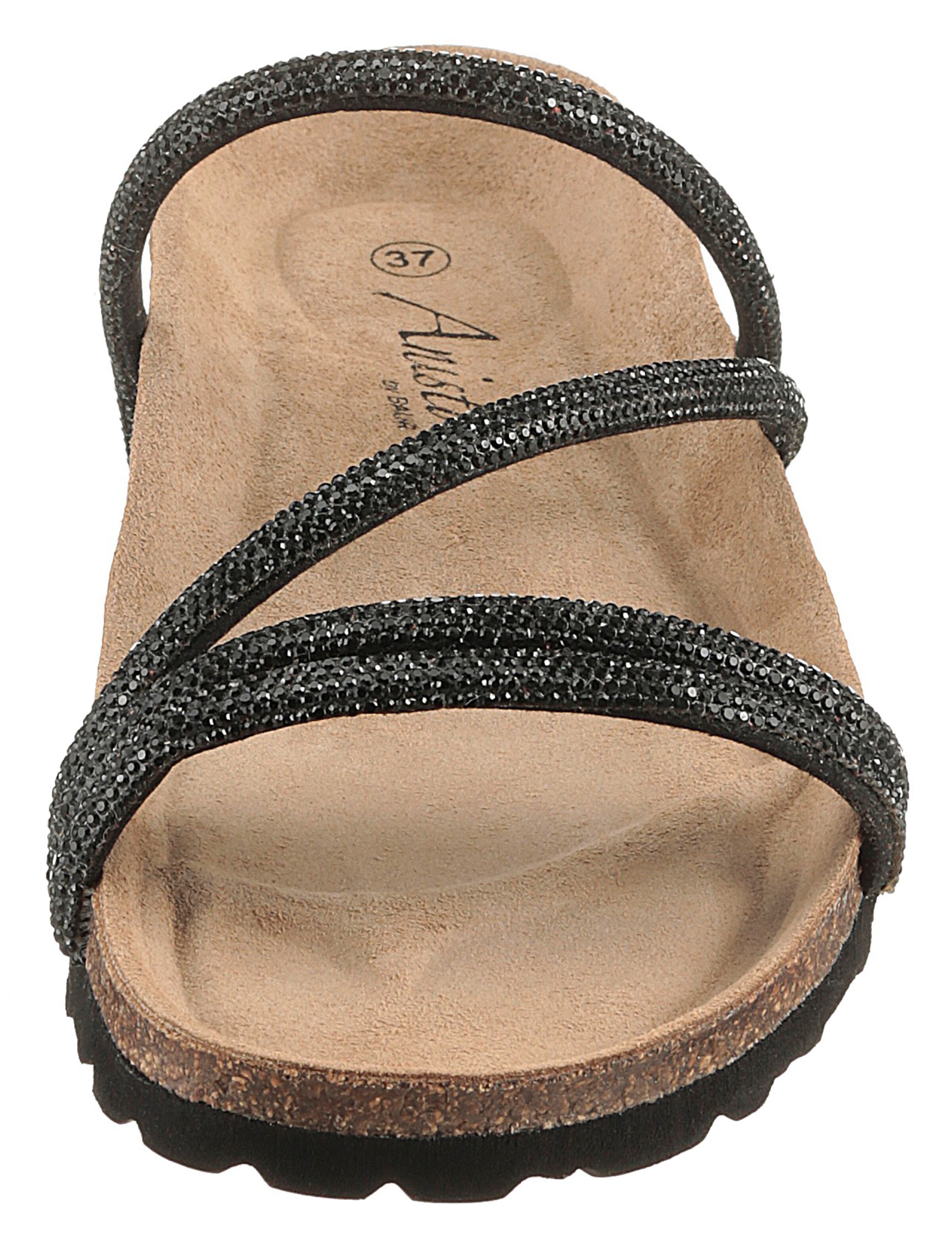 Aniston Strap Sandals in Black