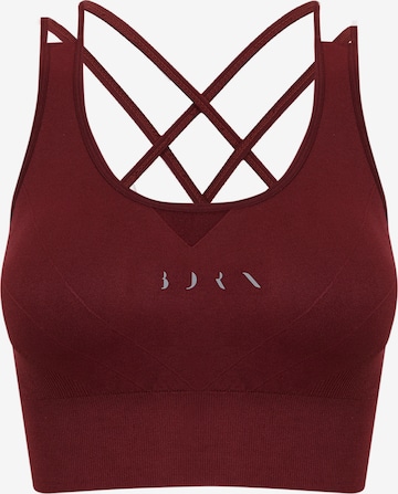Born Living Yoga Sporttop ' Keren ' in Rood: voorkant