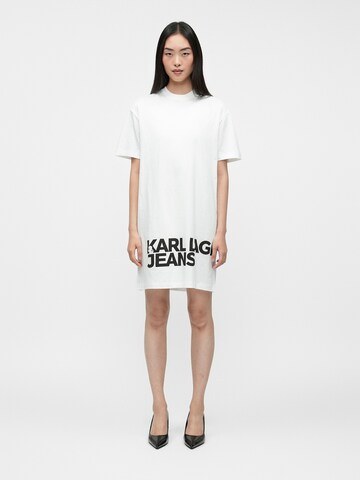 KARL LAGERFELD JEANS Dress in White: front