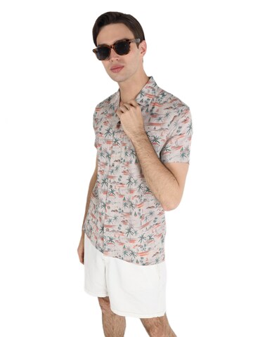Colin's Regular fit Overhemd in Beige: voorkant