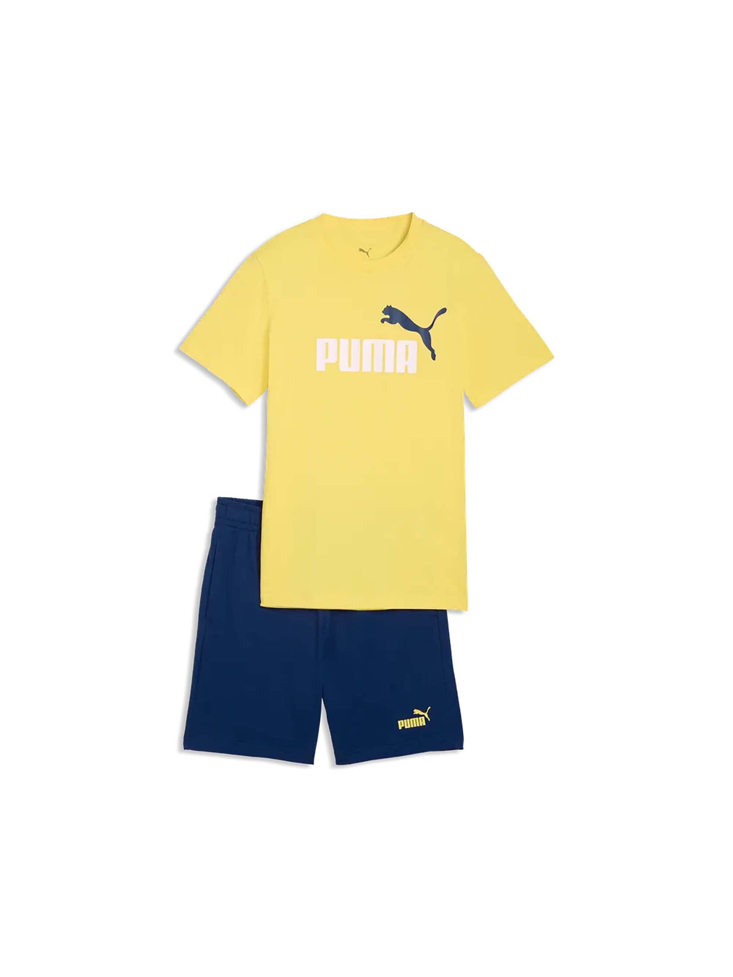 PUMA Regular T-Shirt & short SET B in Blau: Vorderseite