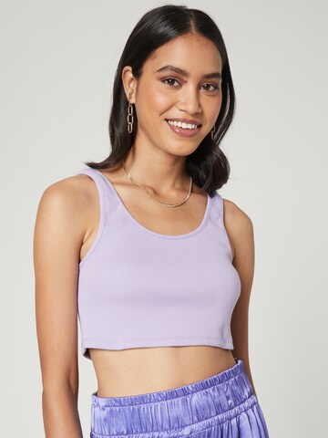 Smiles Top in Purple: front