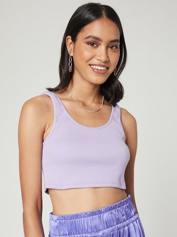 Smiles Top in Purple: front