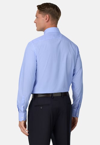 Coupe slim Chemise Boggi Milano en bleu