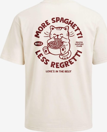 Neverless Shirt 'spaghetti' in Beige: Vorderseite