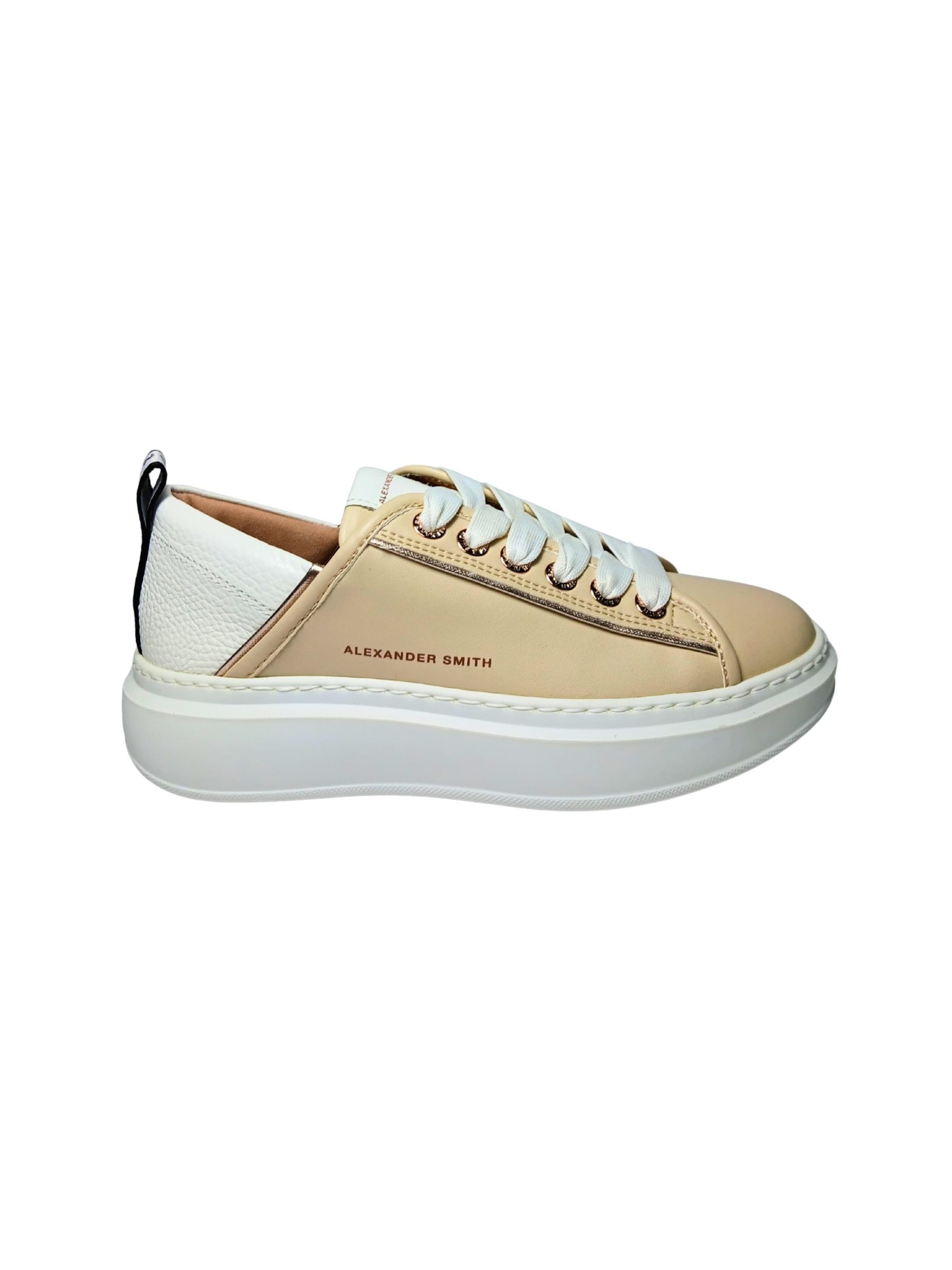 Alexander Smith - Zapatillas deportivas bajas en beige: frente
