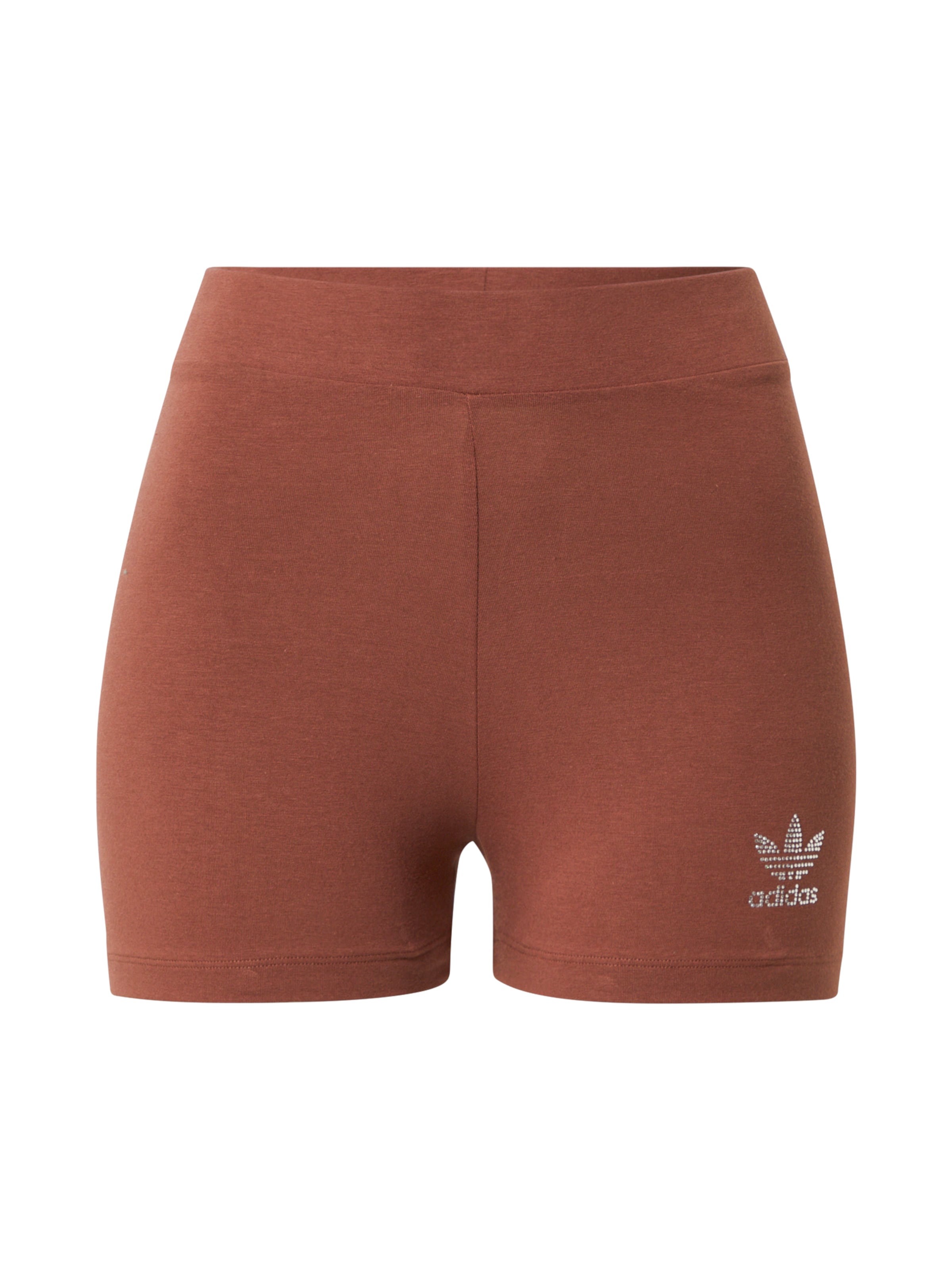 ADIDAS ORIGINALS Skinny Shorts in Braun: Vorderseite