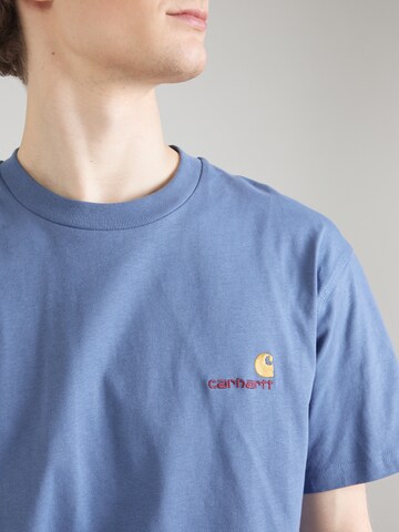 Carhartt WIP Tričko 'American Script' – modrá