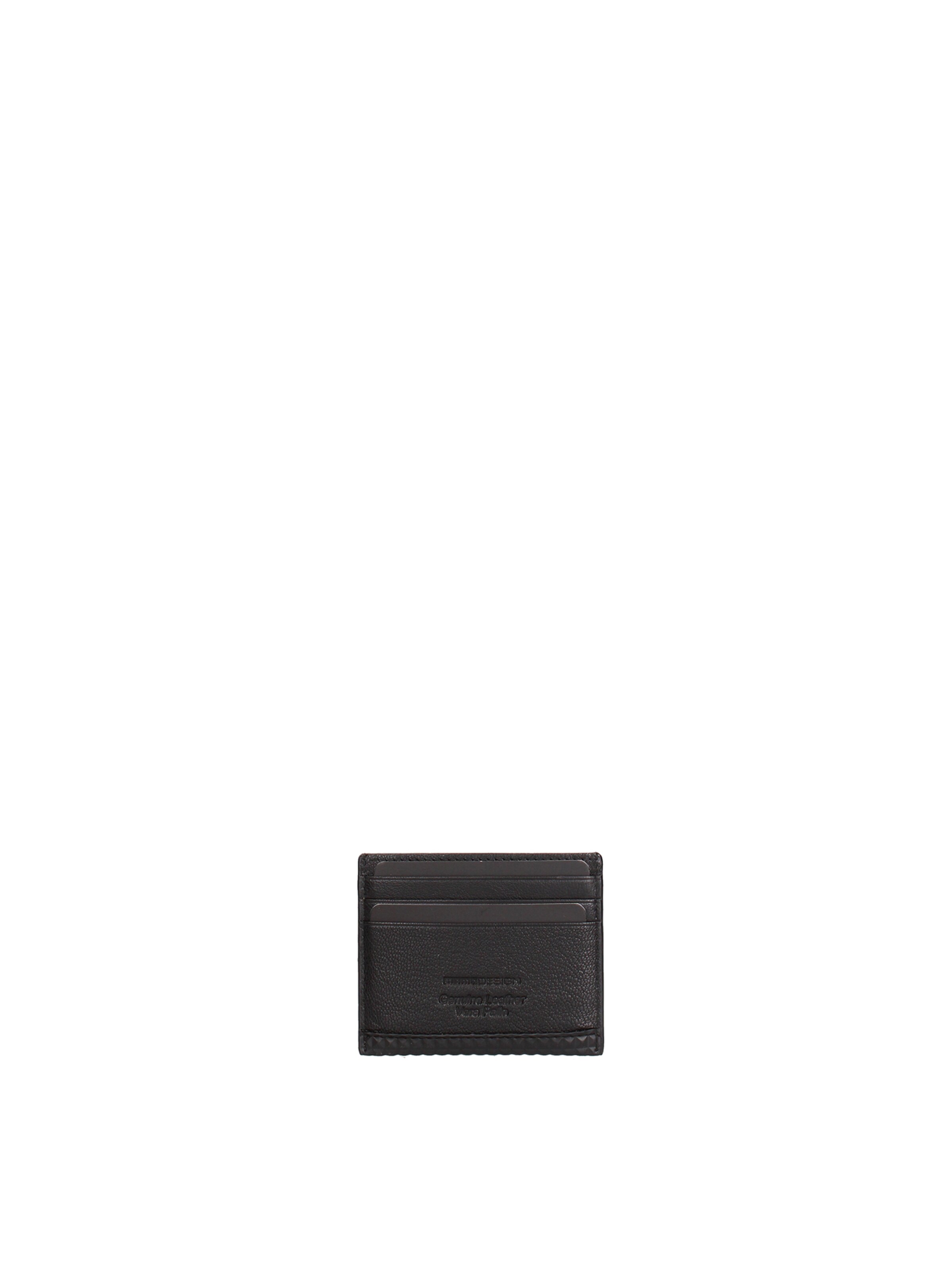 Astuccio 'Porta carte uomo vera pelle con texture studs - Momo Design' di Momo Design in nero