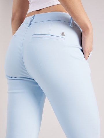 MOS MOSH Slimfit Kalhoty – modrá