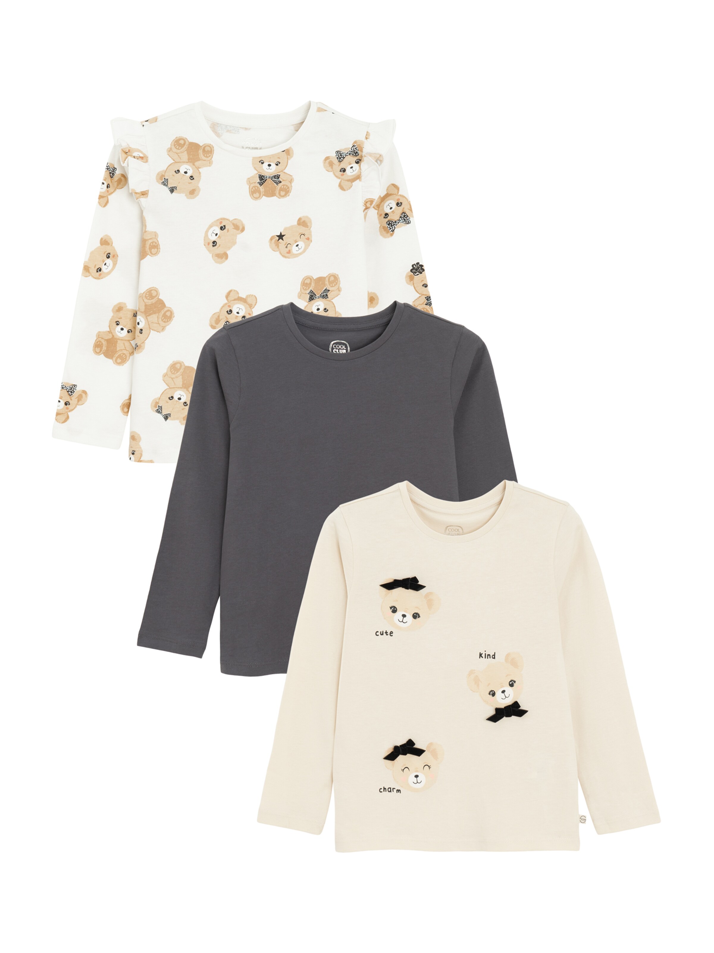 smėlio Cool Club Marškinėliai: priekis