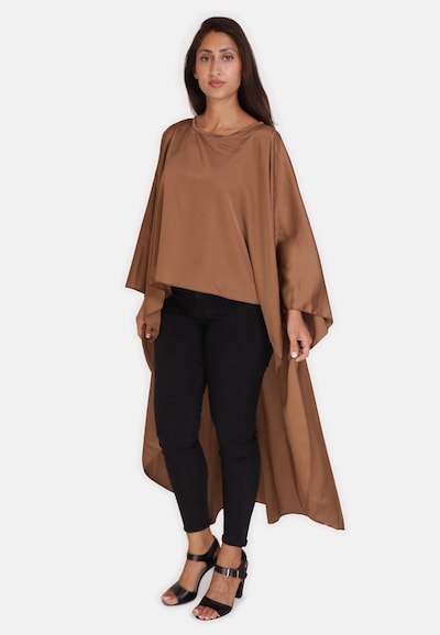Mantellina in XS-XL Elara di colore cioccolato, Visualizzazione prodotti