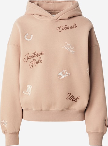 Abercrombie & Fitch Collegepaita värissä ruskea: etupuoli