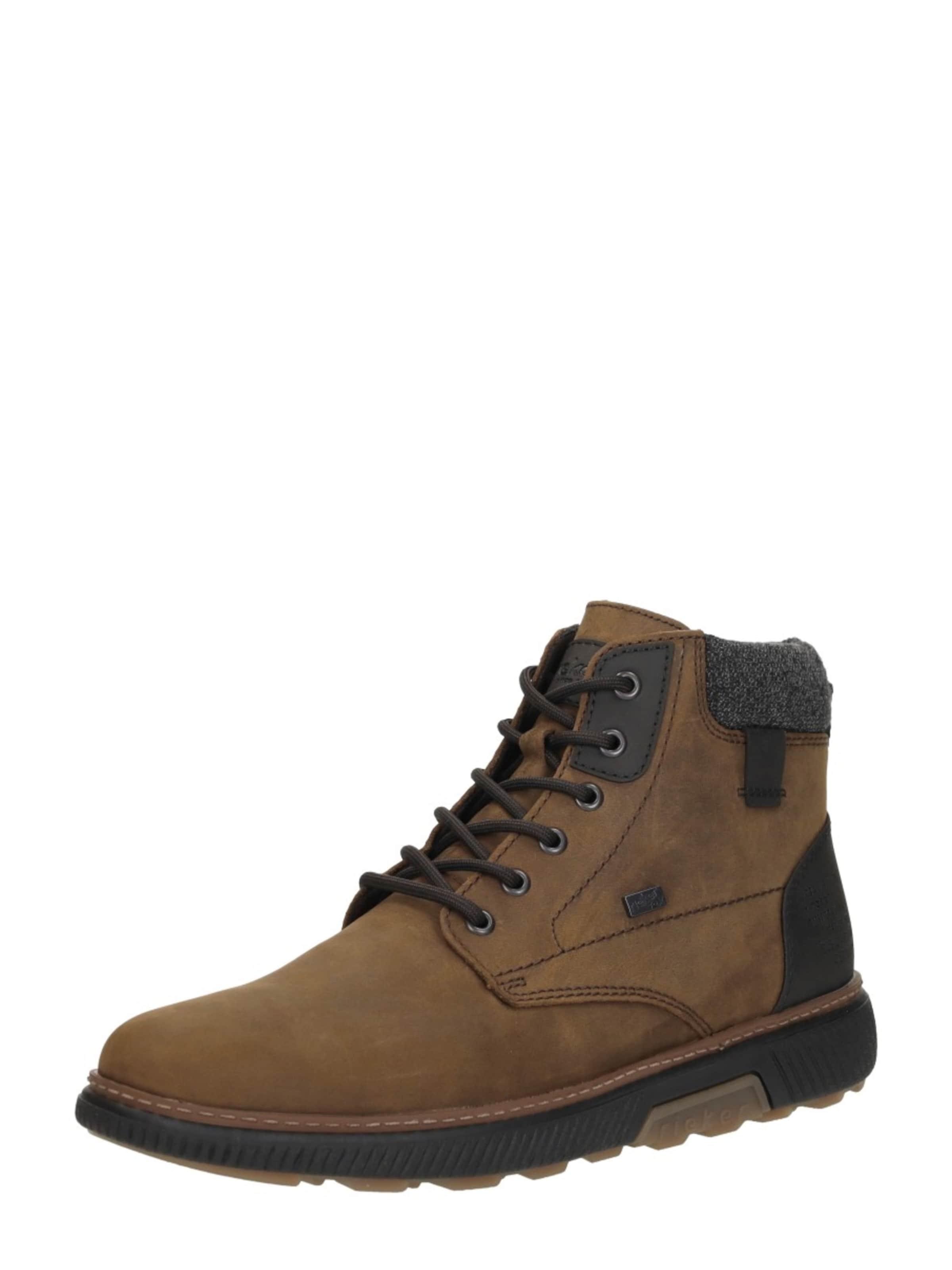 Bottes à lacets 'Veterschoenen Hoog' Rieker en marron : devant