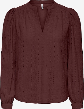 ONLY Blus 'ONLMINNA' i brun: framsida