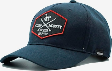 Surf Monkey Athletic Cap in Blue: front