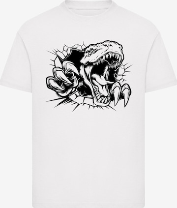 F4NT4STIC Shirt 'T Rex Burst Adventure' in White: front